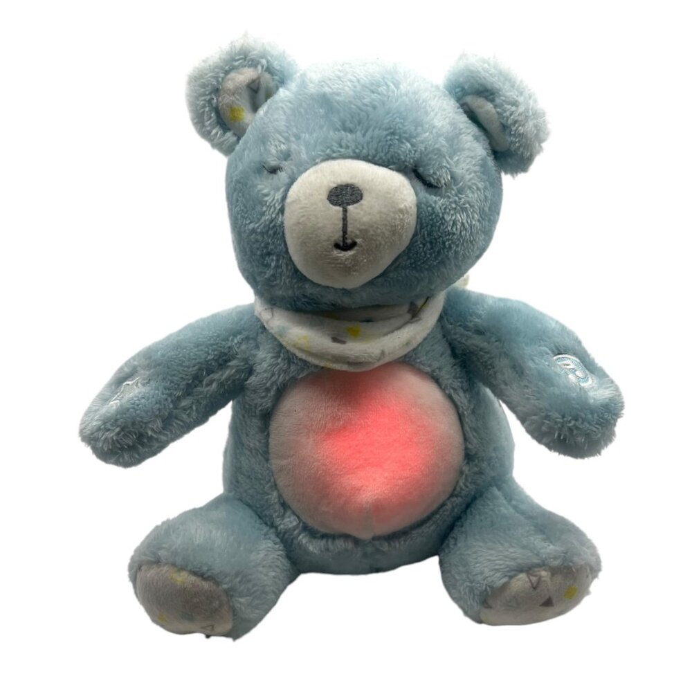 Dreamgro Musical Light-Up Plush Bear Toy Babies Soft Cuddly Blue‎ Lovey WORKS